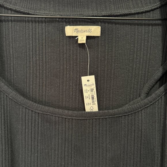 MADEWELL | NWT | Black Short Sleeve Cardigan Sweater Tank Set | Size M - Picture 5 of 5